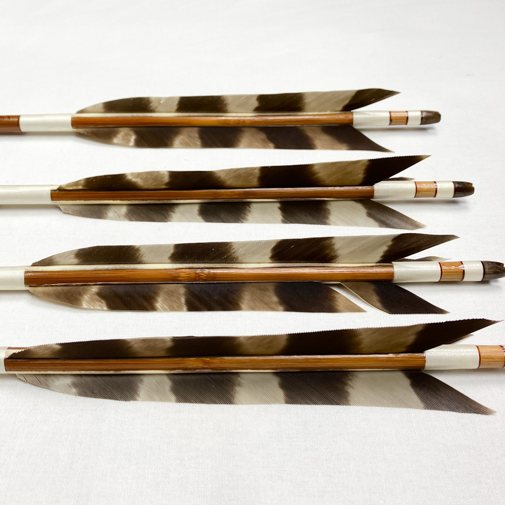 竹矢 四つ矢 94.8cm 31g 長の字鶴(長谷川弓具店)