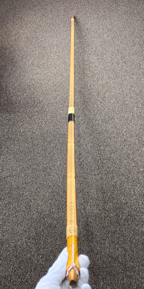 並寸 13.7kg 森茂夫 花押 竹 前焦四方竹弓 黒ニベ