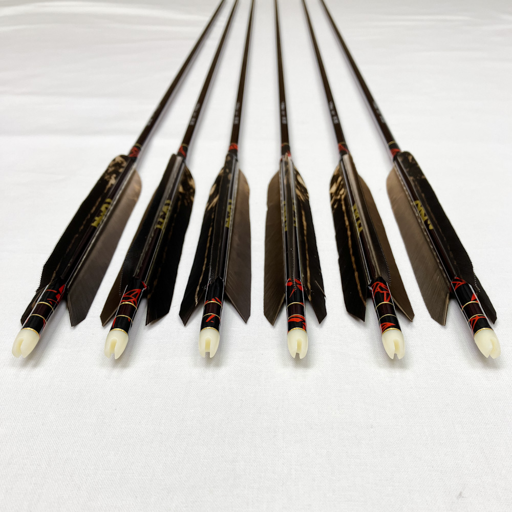 カーボン矢 6本組+巻藁矢+矢筒 96.9cm 24g Mizuno SST 80-20S