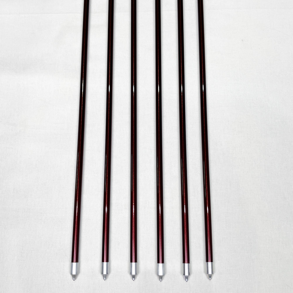 カーボン矢 6本組+巻藁矢+矢筒 96.9cm 24g Mizuno SST 80-20S