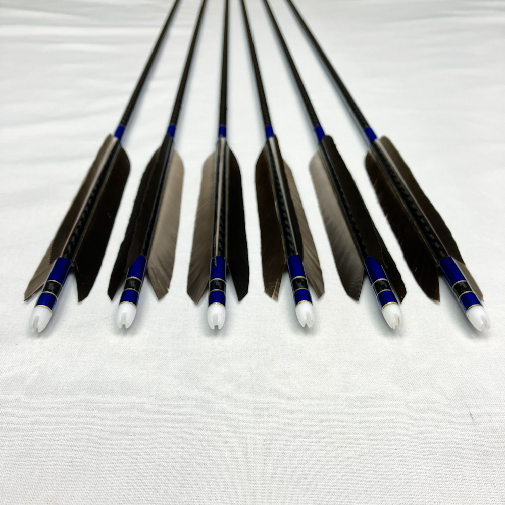 カーボン矢 6本組 97.9cm 22.5g Mizuno WENEW 7518 | 古弓具 二月堂