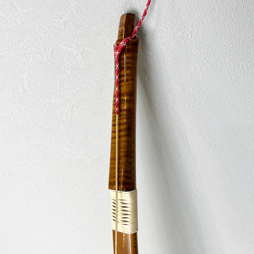 並寸　14.0kg　横山黎明作 花押 特製　カーボン内蔵前煤竹弓