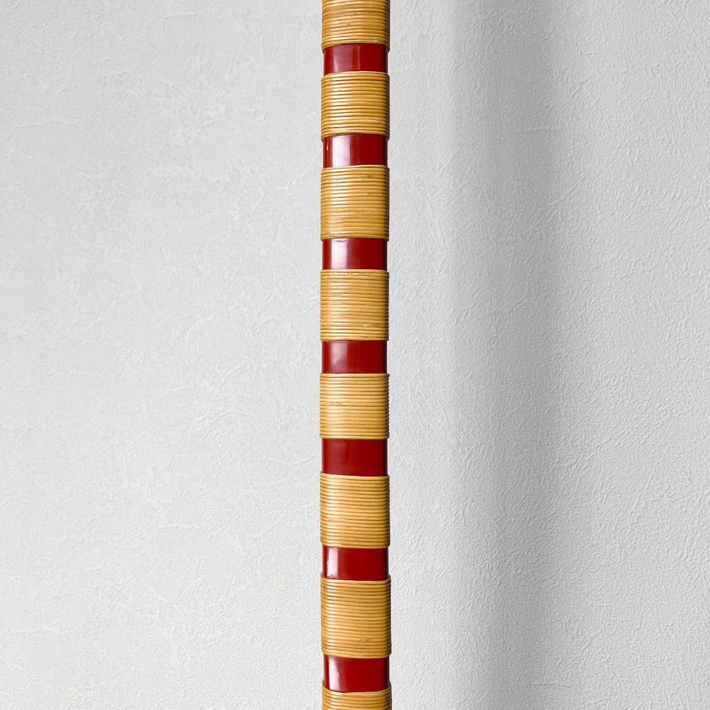 並寸 15.7kg 無銘(伝:柴田勘十郎) 朱漆塗竹弓