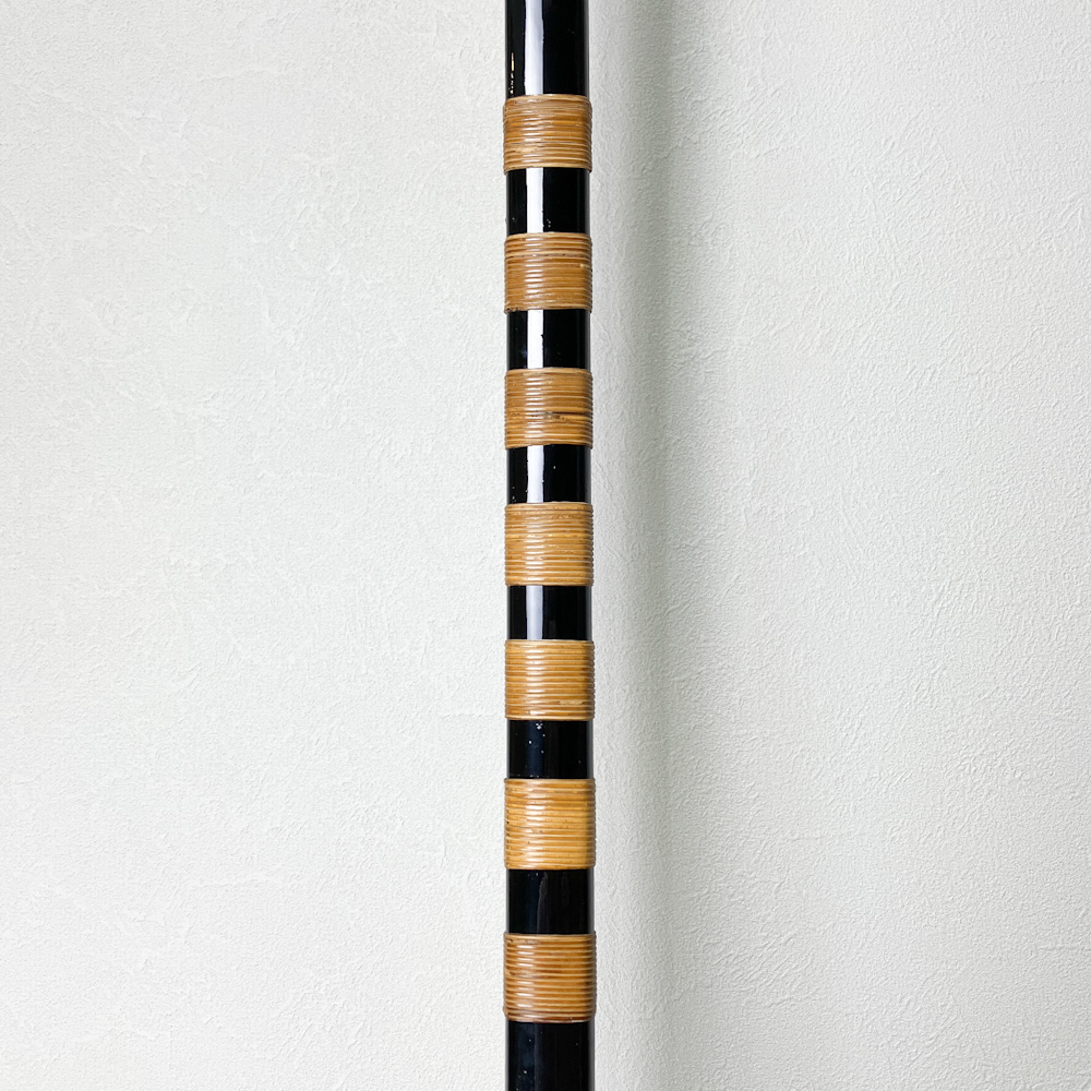 並寸 11.9kg 判読不明 黒漆塗竹弓 ニベ