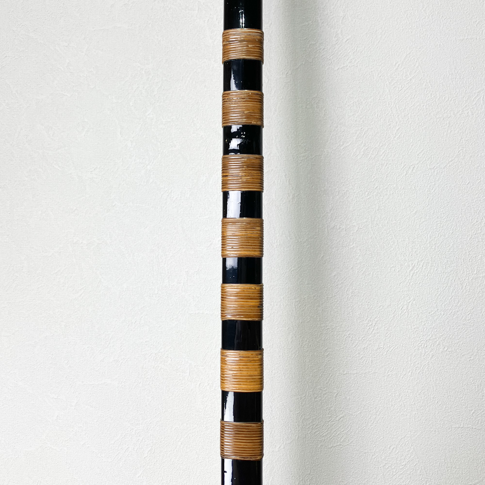 並寸 11.9kg 判読不明 黒漆塗竹弓 ニベ