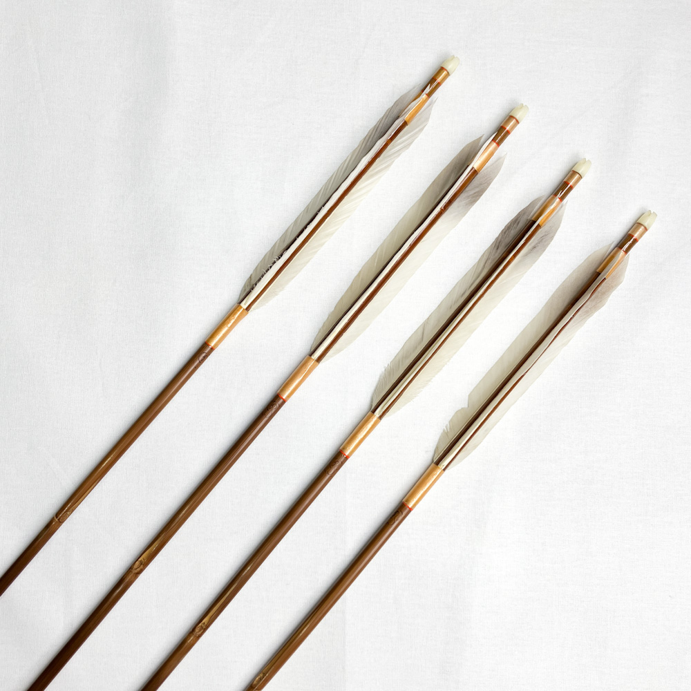 竹矢 竹矢 6本組 96.7cm 25g 則竹 | 古弓具 二月堂