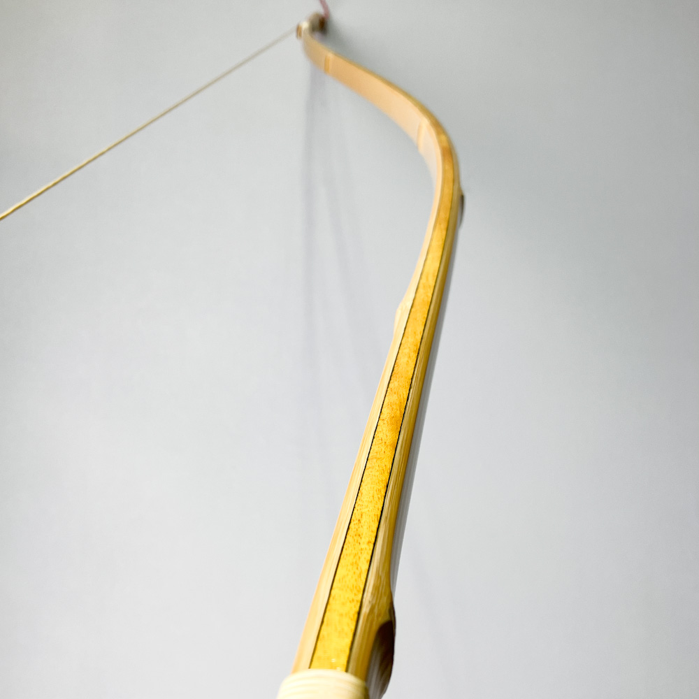 二寸伸 19.2kg 清芳 花押 カーボン内蔵前焦竹弓