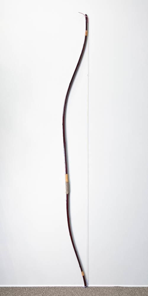 二寸伸　25.3kg　金子城康　茶塗竹弓　ニベ