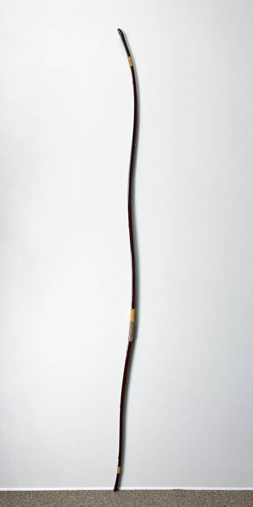 二寸伸　25.3kg　金子城康　茶塗竹弓　ニベ