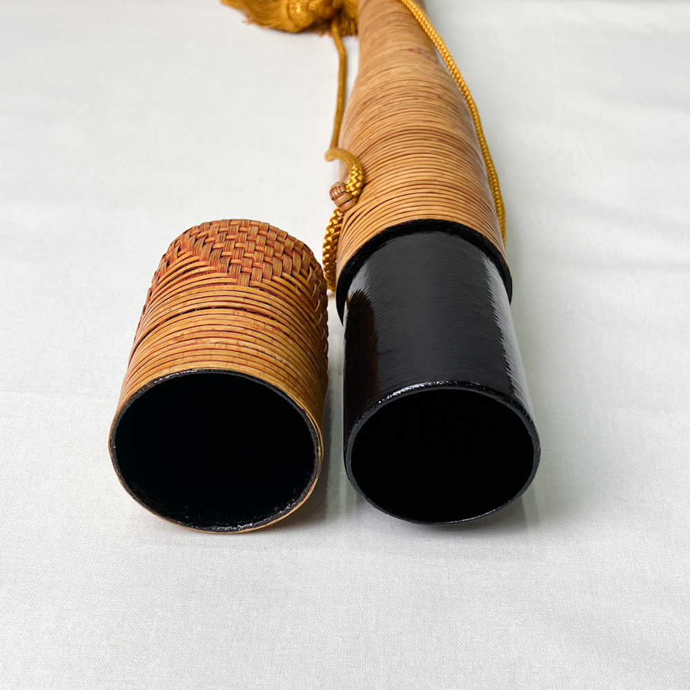 矢筒　紙筒＋籐編　95.5cmまでの矢を収納可