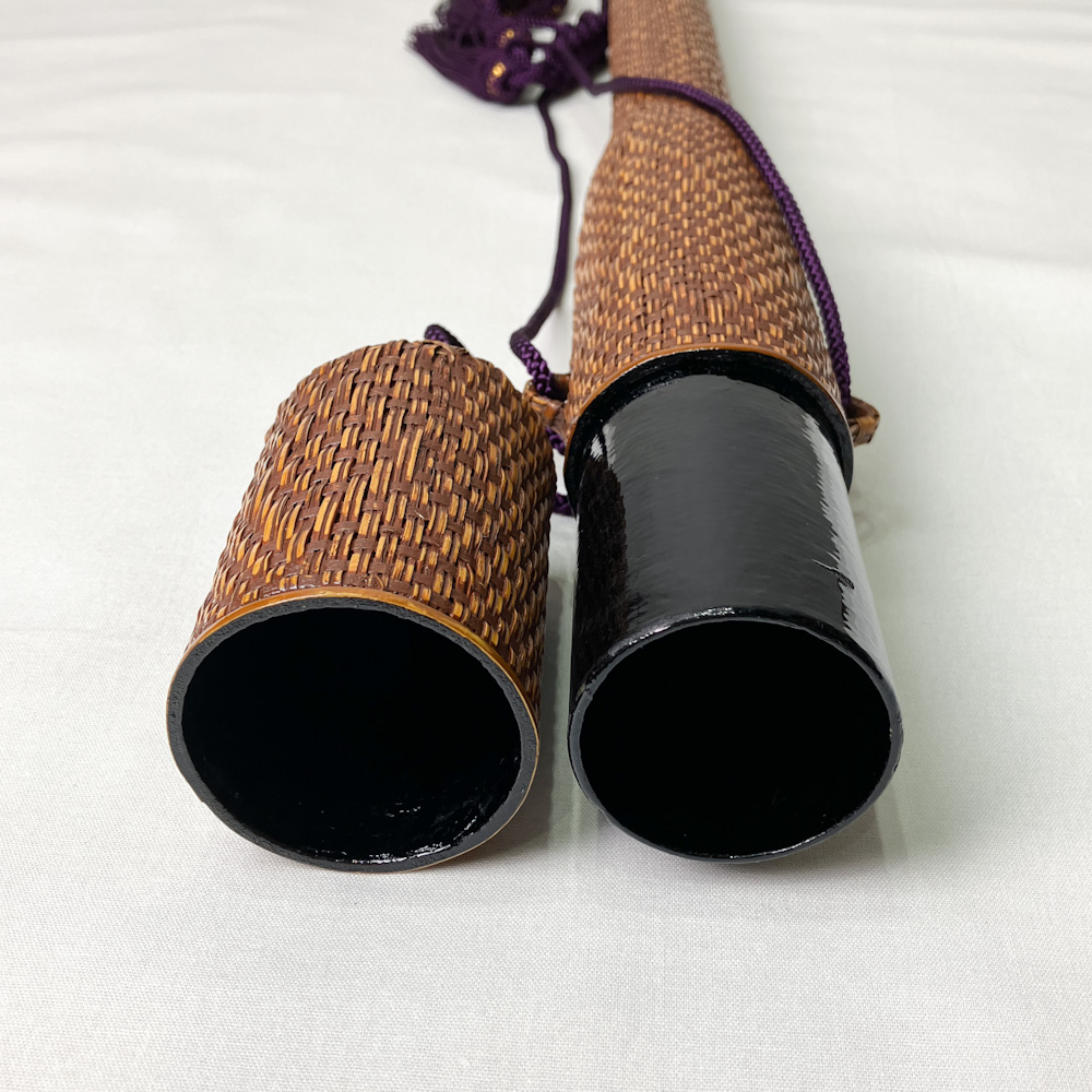 矢筒　紙筒＋籐編　95.9cmまでの矢を収納可