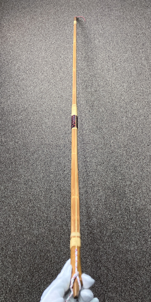 並寸　10.9kg　柴田勘十郎　前皮剥竹弓　ニベ