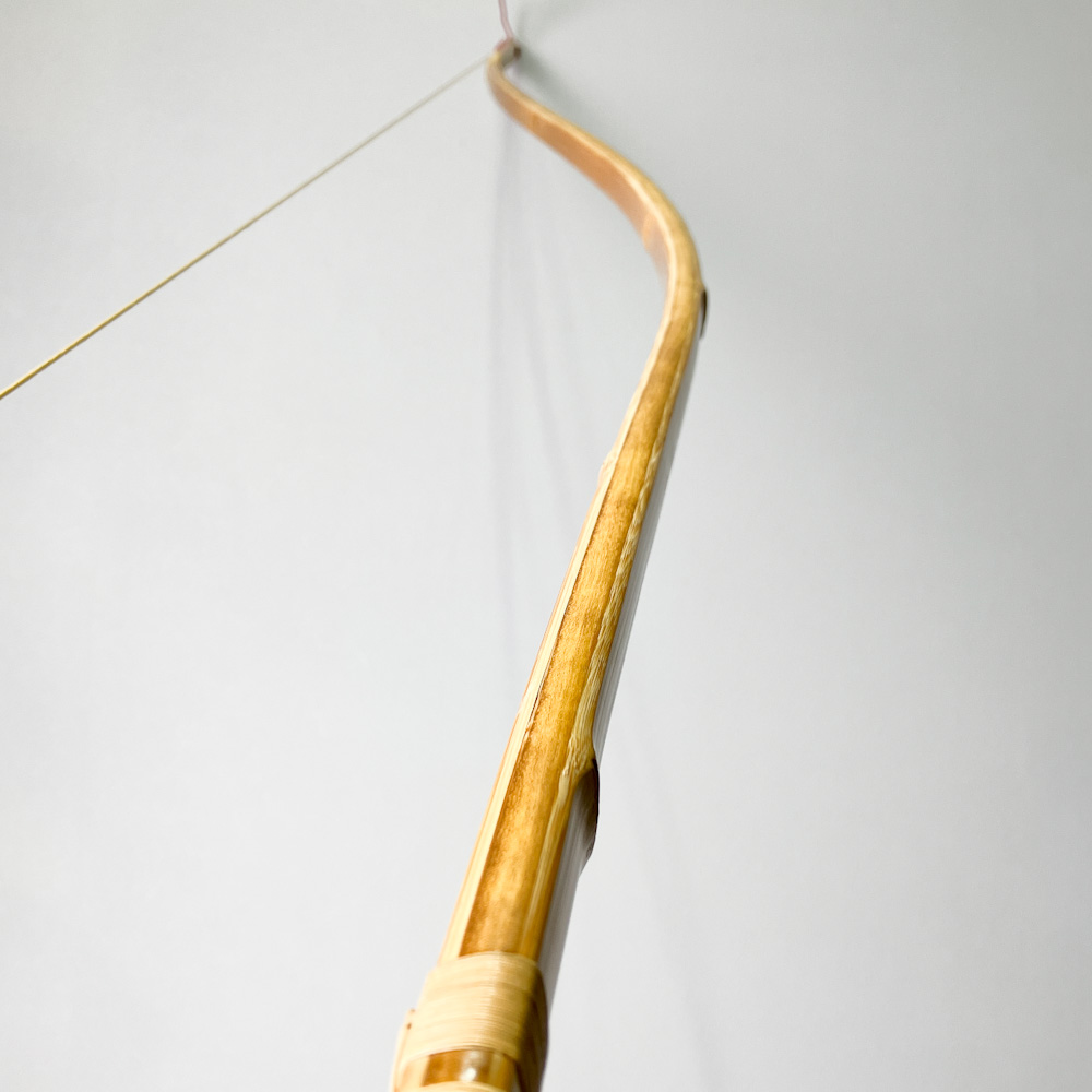 並寸　10.9kg　柴田勘十郎　前皮剥竹弓　ニベ