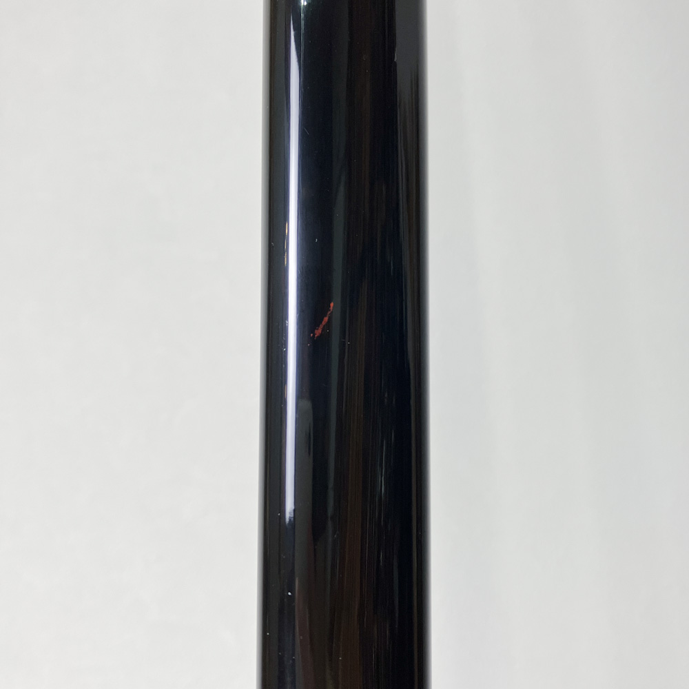 並寸　14.7kg　柴田勘十郎　小山茂治 花押　黒漆塗竹弓　ニベ