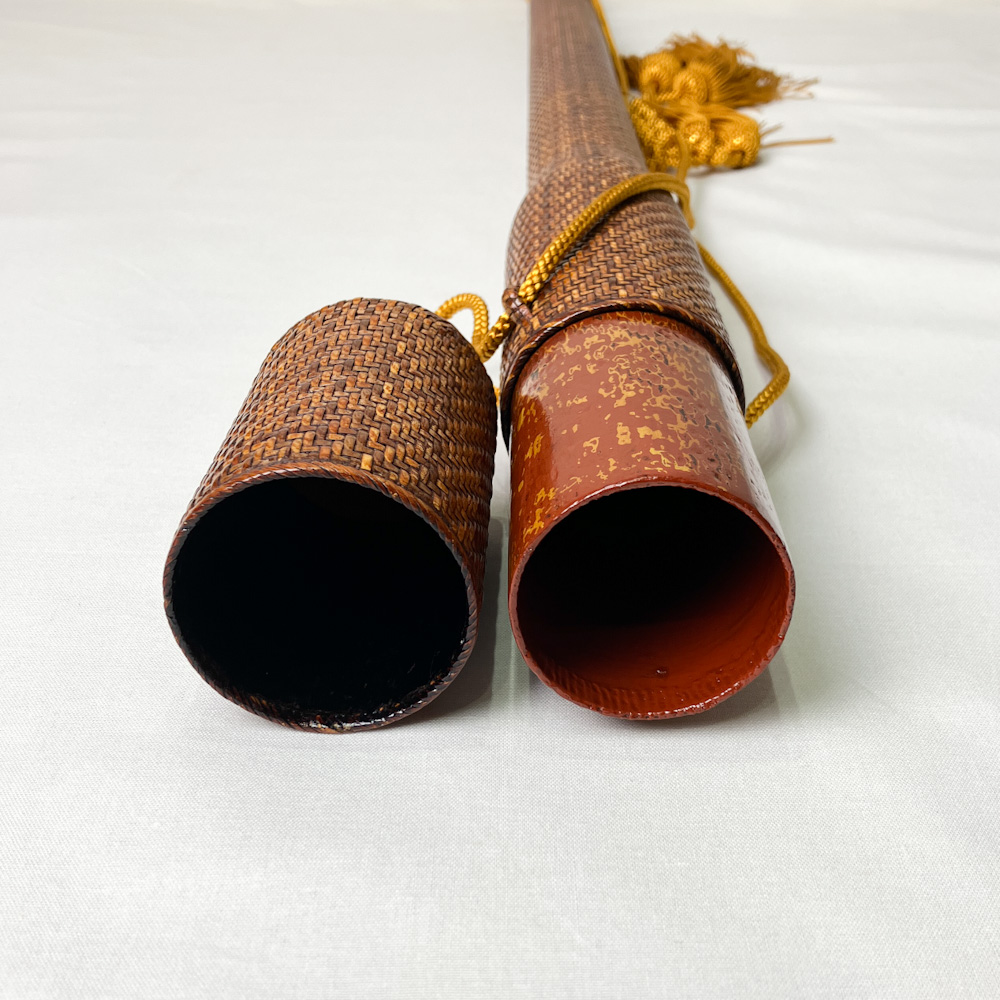 矢筒　紙筒＋籐編　96.5cmまでの矢を収納可