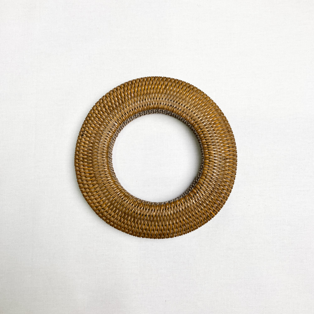 弦巻　面取籐　13.1cm