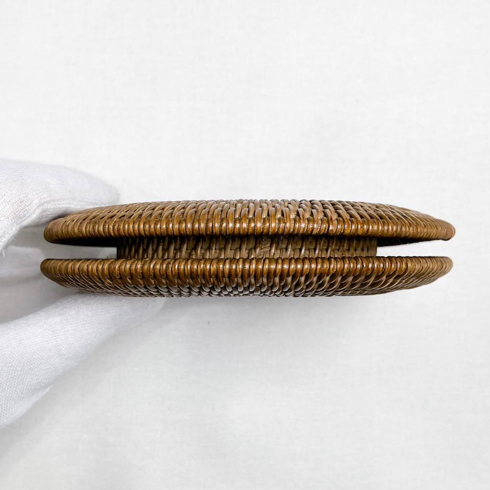 弦巻　面取籐　13.1cm