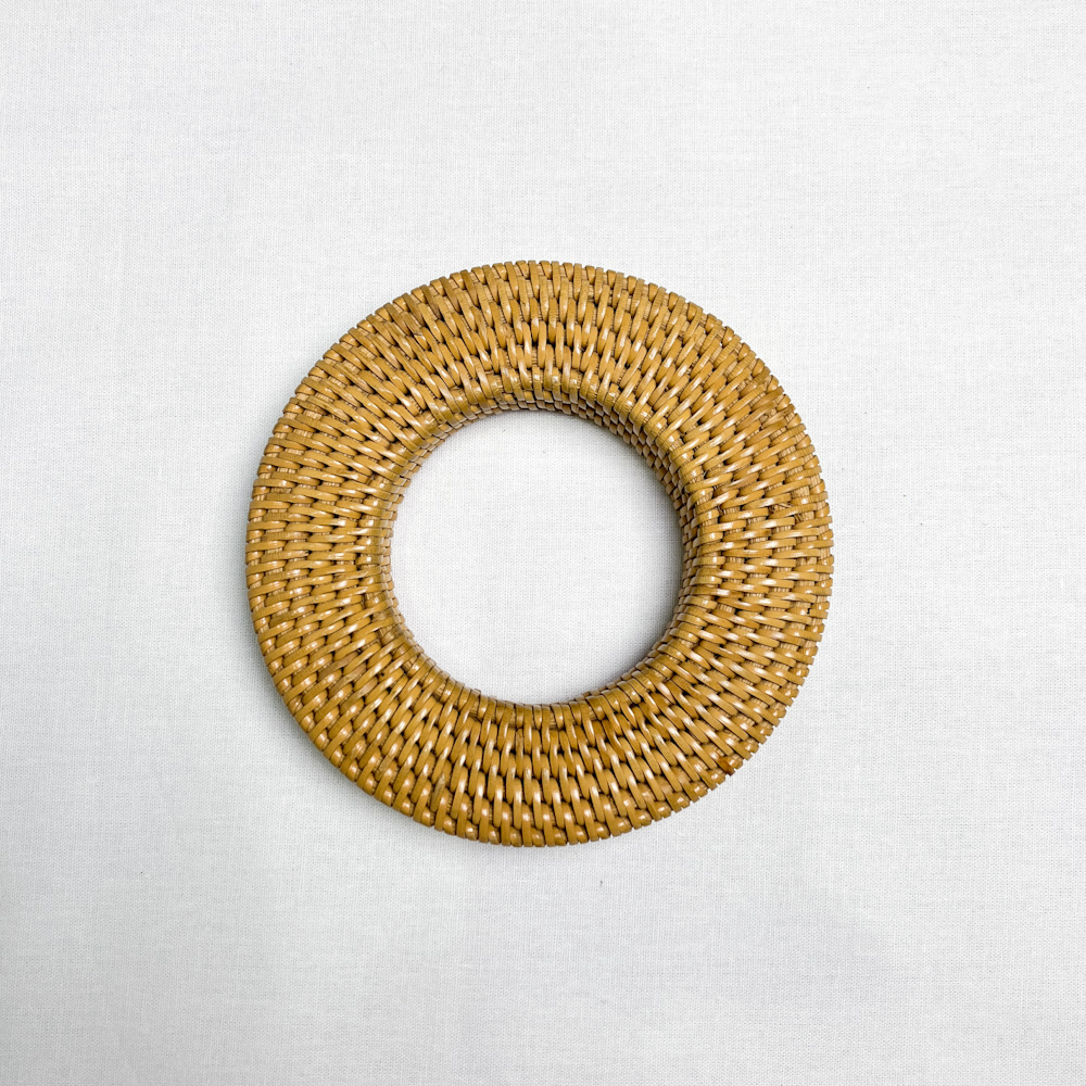 弦巻　籐　12.4cm