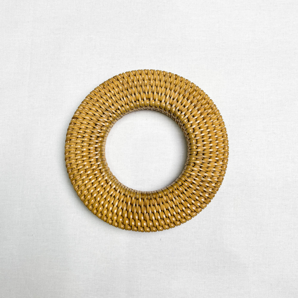 弦巻　籐　12.4cm