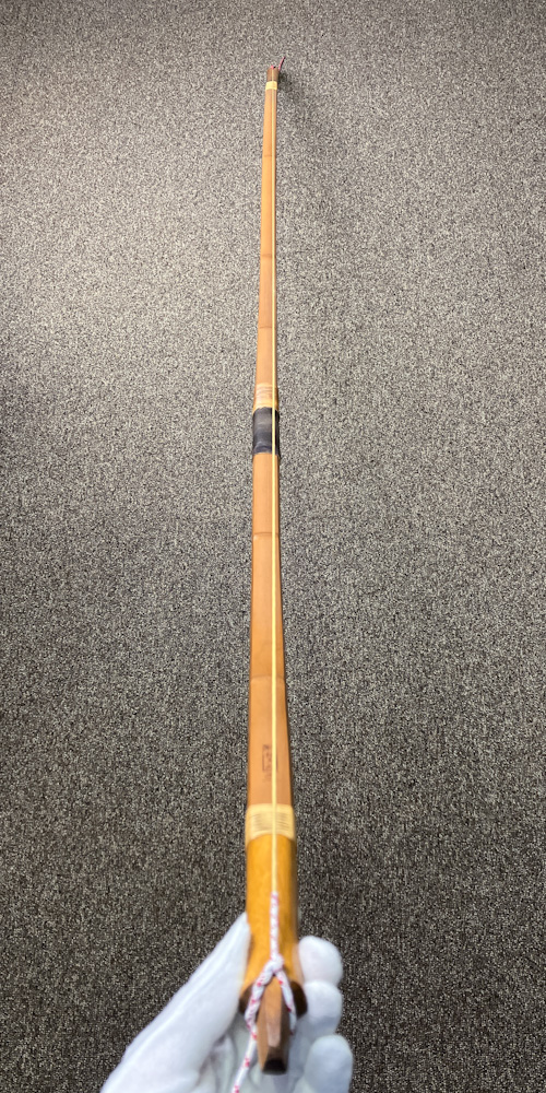 並寸　21.5kg　肥後三郎 花押　前煤竹弓　ニベ