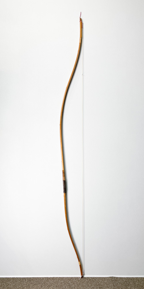 並寸　21.5kg　肥後三郎 花押　前煤竹弓　ニベ