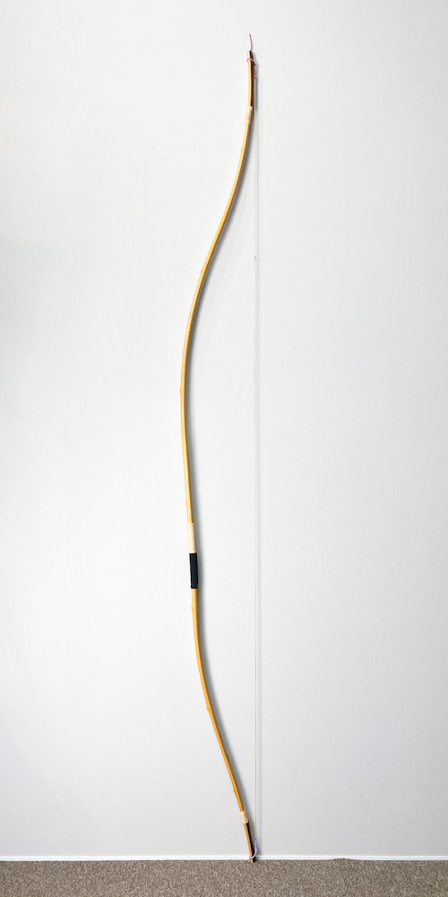 四寸伸　17.4kg　楠見蔵吉　カーボン内蔵前煤竹弓