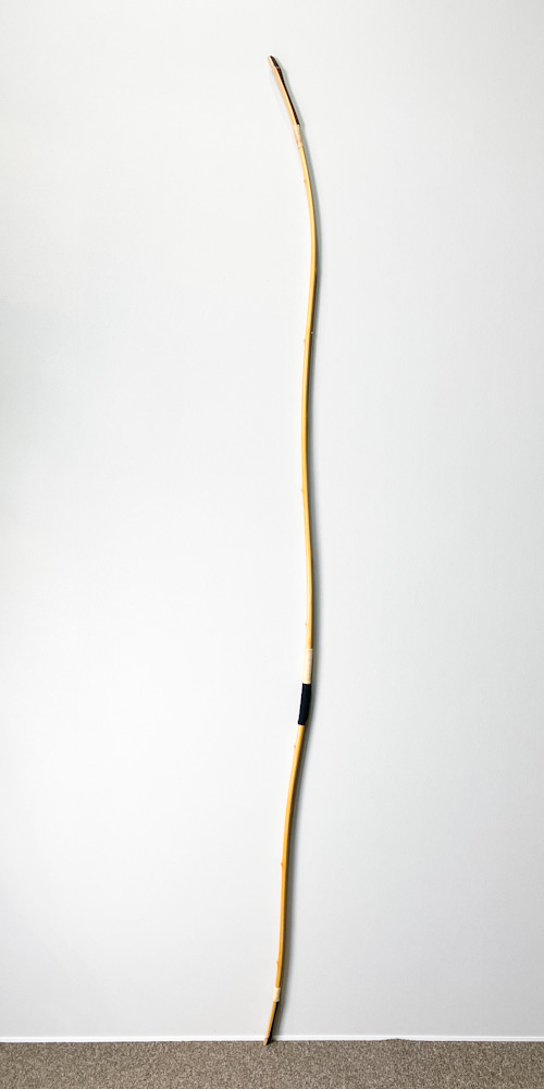 四寸伸　17.4kg　楠見蔵吉　カーボン内蔵前煤竹弓