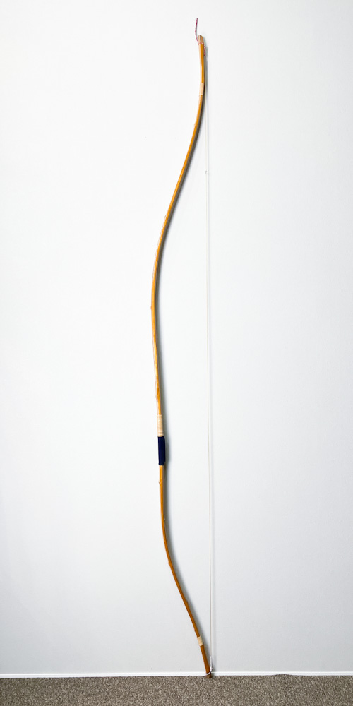 並寸　13.8kg　肥後三郎 花押　前煤竹弓　ニベ