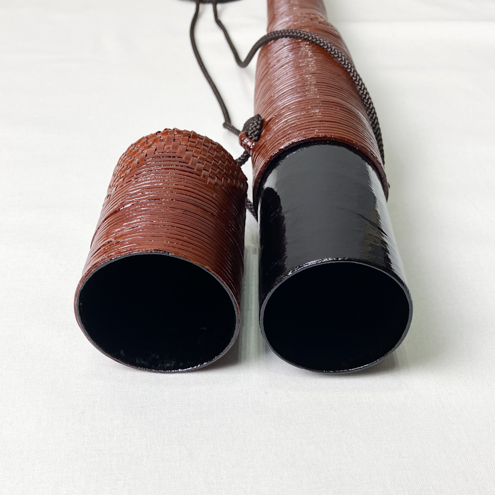 矢筒　紙筒＋籐編　95.8cmまでの矢を収納可