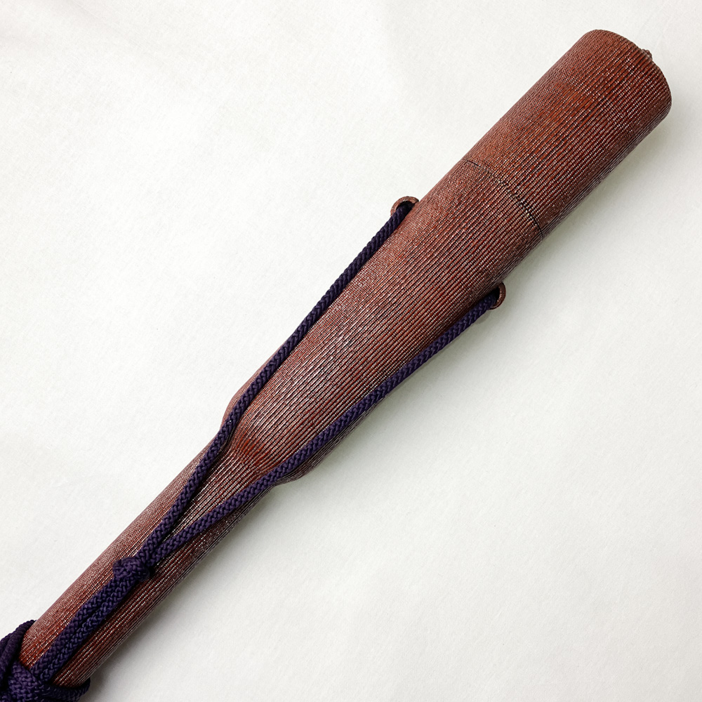 矢筒　紙縒編＋漆塗（千筋編）　98.4cmまでの矢を収納可