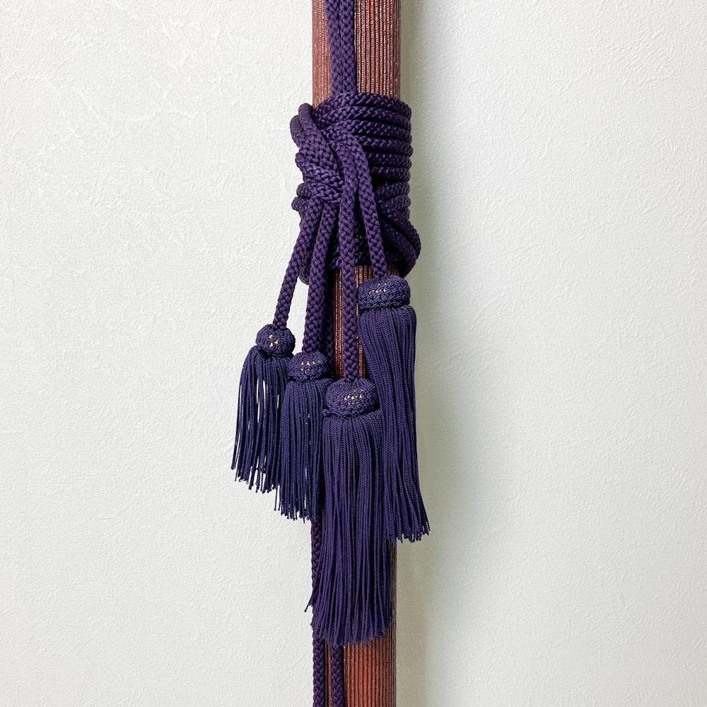 矢筒　紙縒編＋漆塗（千筋編）　98.4cmまでの矢を収納可