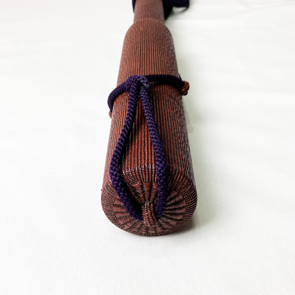 矢筒　紙縒編＋漆塗（千筋編）　98.4cmまでの矢を収納可