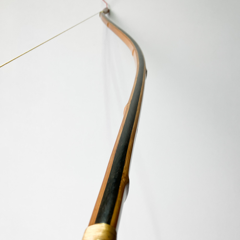 並寸　18.5kg　小川利八 花押（1854年製）　前白竹弓　ニベ