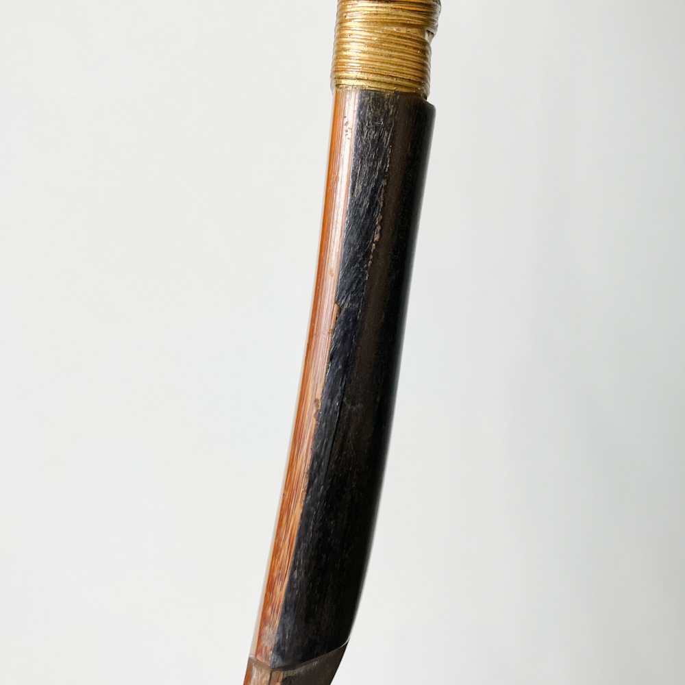 並寸　18.5kg　小川利八 花押（1854年製）　前白竹弓　ニベ