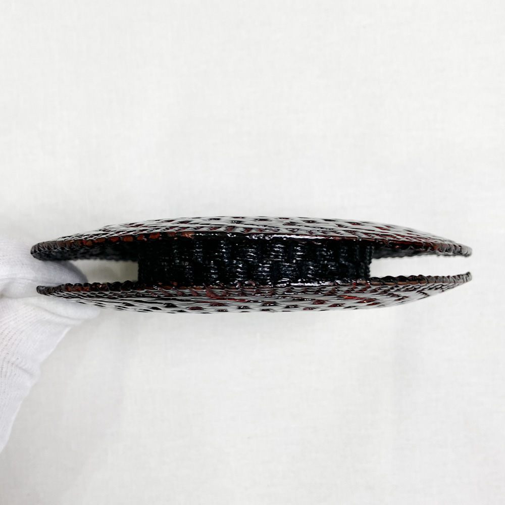 弦巻　紙縒編＋漆塗り　12.0cm