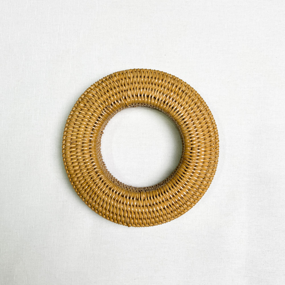 弦巻　面取籐　12.5cm