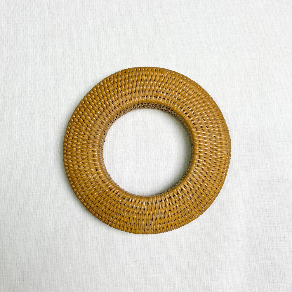 弦巻　面取籐　13.0cm