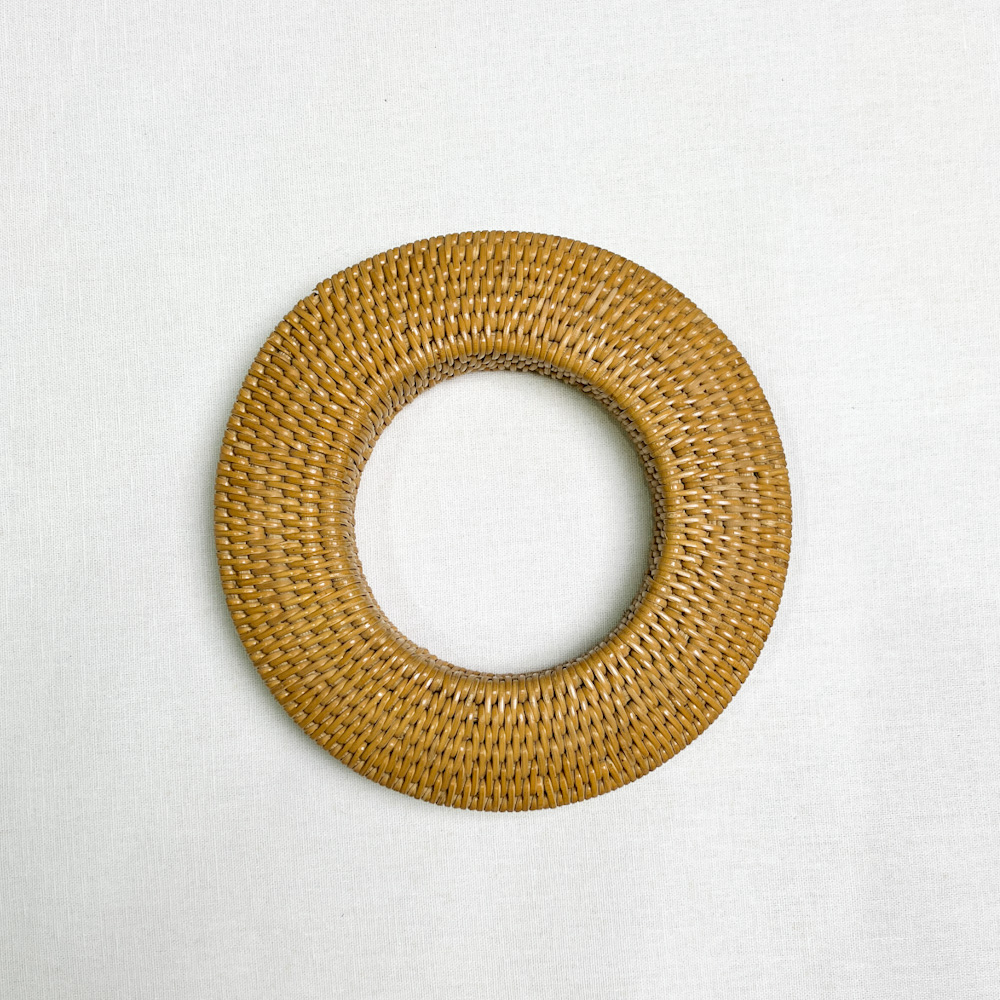 弦巻　面取籐　13.0cm