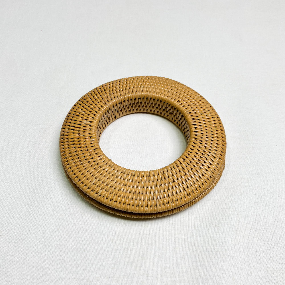 弦巻　面取籐　13.0cm