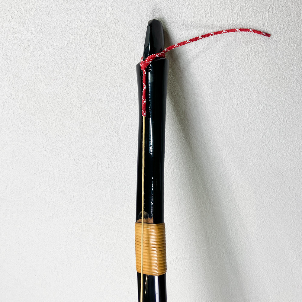 並寸　11.4kg　関東光　黒漆塗竹弓　ニベ