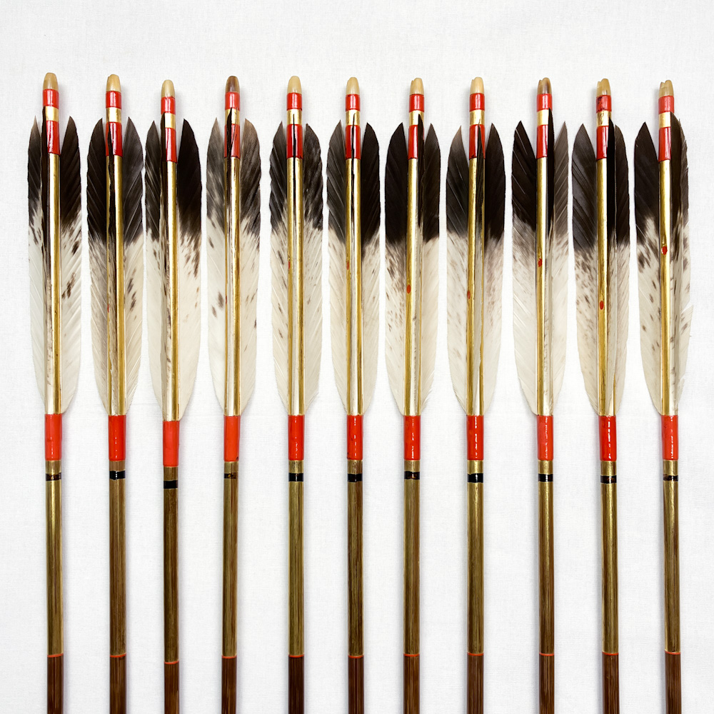 竹矢　鏃付き　13本　97.5cm