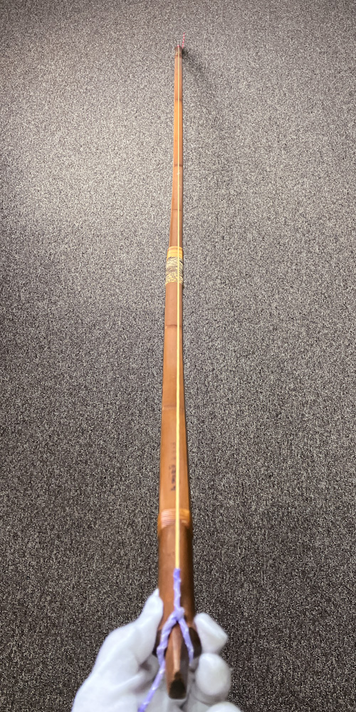 二寸伸　17.6kg　浦上栄 花押　肥後三郎 花押（初代）　前煤竹弓　ニベ