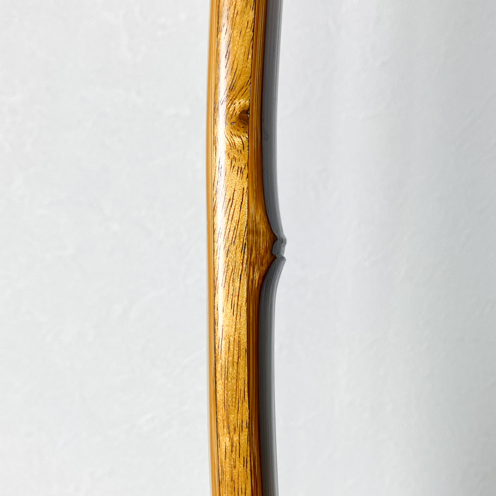 二寸伸　15.2kg　柴田勘十郎　前燻し竹弓　ニベ