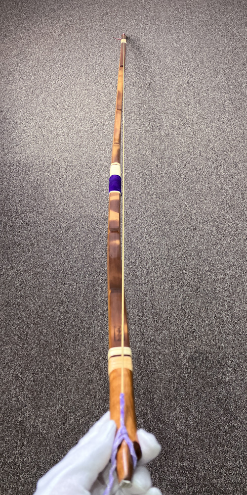 二寸伸　15.2kg　柴田勘十郎　前燻し竹弓　ニベ